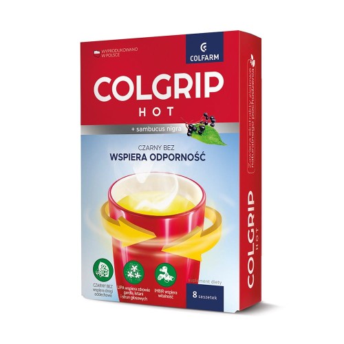 Colgrip na przeziębienie i grypę 8 saszetek