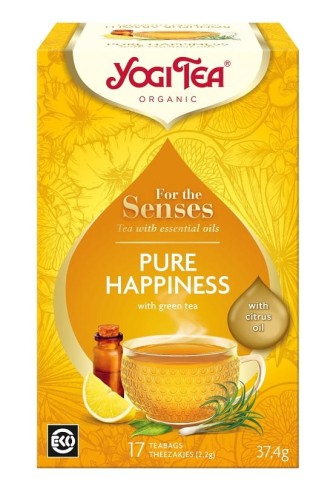 Tee für das Sinnesglück mit grünem Tee und ätherischen Ölen (für das pure Sinnesglück) BIO (17 x 22 g) 374 g YOGI TEE