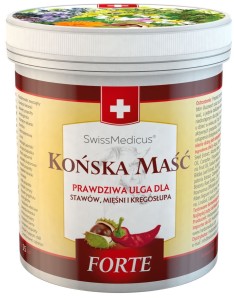 SWISSMEDICUS Końska maść rozgrzewająca FORTE 250ml