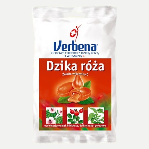 Cukierki ziołowe Dzika róża 60g VERBENA