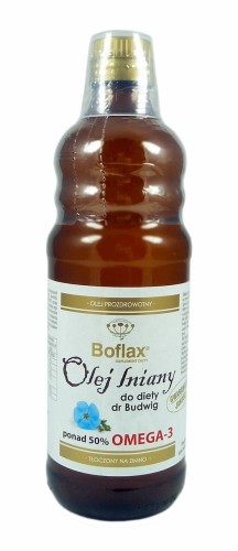 Olej lniany Boflax do diety Dr Budwig 0,5L INSTYTUT WNiRZ