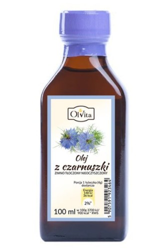 OLVITA Olej z czarnuszki zimnotłoczony 100ml (Egipt)