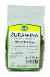SMAKOSZ Żurawiny CAŁE kandyzowane 200g