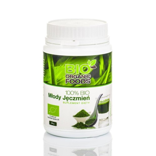 100% BIO Młody jęczmień 300g (sproszkowany sok) BIO ORGANIC FOODS