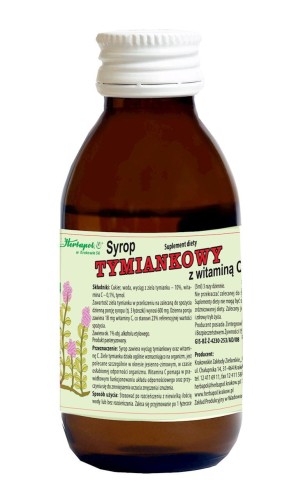 Syrop tymiankowy + wit C 100ml HERBAPOL KRAKÓW