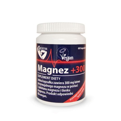 Magnez +300 300mg, 60kaps. BIOSYM (MEDI-FLOWERY)