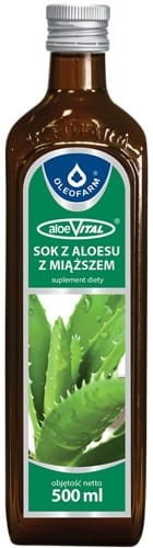 OLEOFARM Aloes sok z miąższem 500ml