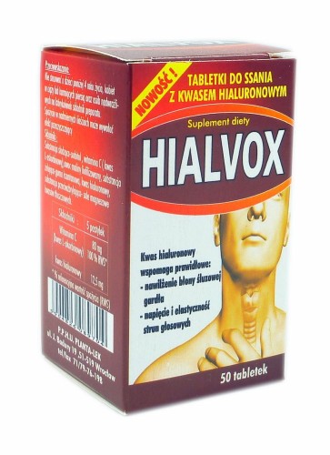 Hialvox bez cukru 50 tabletek do ssania PLANTA-LEK