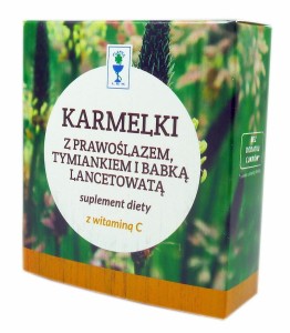 Karmelki prawoślaz+tymianek+babka bez cukru 80g PLANTA-LEK
