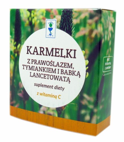 Karmelki prawoślaz+tymianek+babka bez cukru 80g PLANTA-LEK