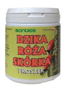 SANBIOS Dzika róża skórka mielona 200g