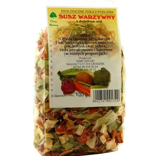 Susz warzywny z dodatkiem ziół 100g DARY NATURY
