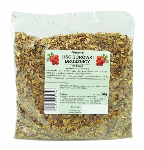 Borówka brusznica liść 50g HERBAPOL KRAKÓW