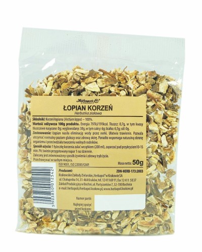 Łopian korzeń 50g HERBAPOL KRAKÓW