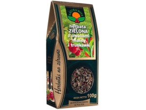 NATURA-WITA Herbata zielona z owocami maliny i truskawki 100g