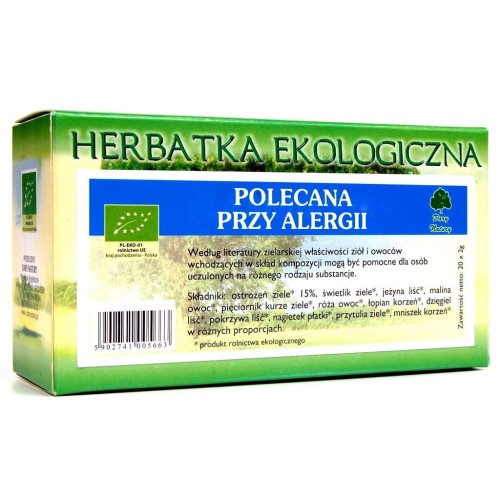 Herbatka Polecana przy alergii fix BIO 25*2g DARY NATURY