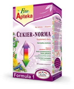 F1 Cukier-norma herbatka 20*2g MALWA