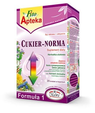 F1 Cukier-norma herbatka 20*2g MALWA