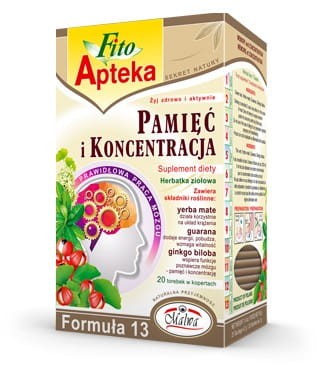 F13 Pamięć i koncentracja herbatka 20*2g MALWA