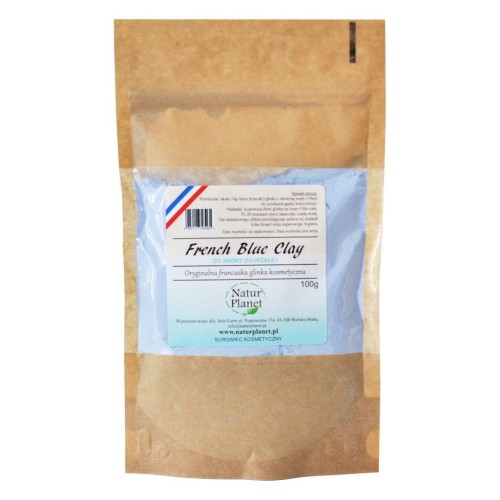 Glinka oryginalna francuska - niebieska 100g NATUR PLANET