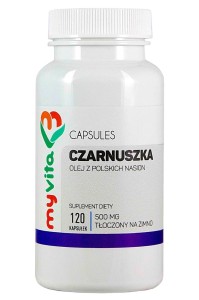 Czarnuszka - olej w kapsułkach 500mg, 120 kapsułek - MyVita