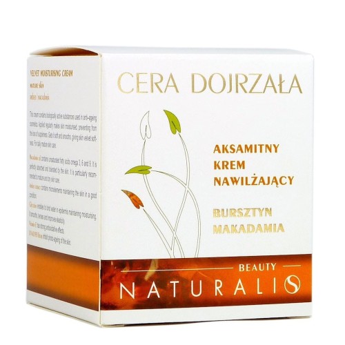 CERA DOJRZAŁA Krem nawilżający bursztyn, makadamia 50ml NATURALIS