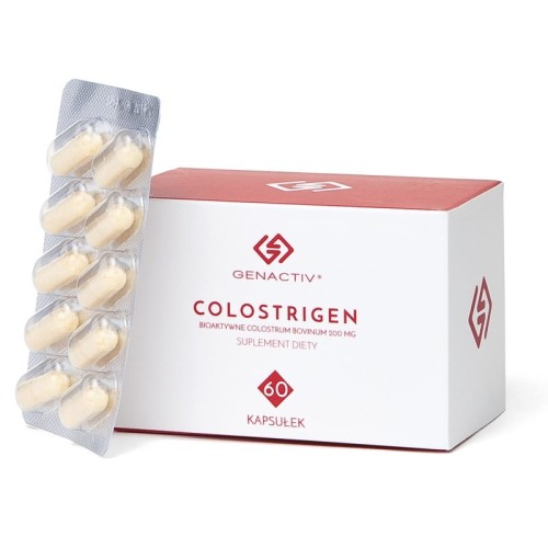 Colostrum kapsułki 200mg, 60 kapsułek - bioaktywny liofilizat 2h GENACTIV