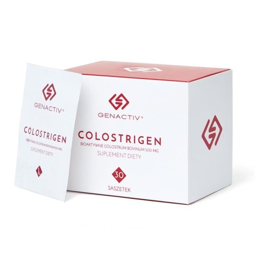 GENACTIV Colostrum z bananem saszetki 500mg, 30 sasz. - bioaktywny liofilizat 2h