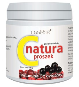 SANBIOS C natura proszek 180g - witamina C z owoców