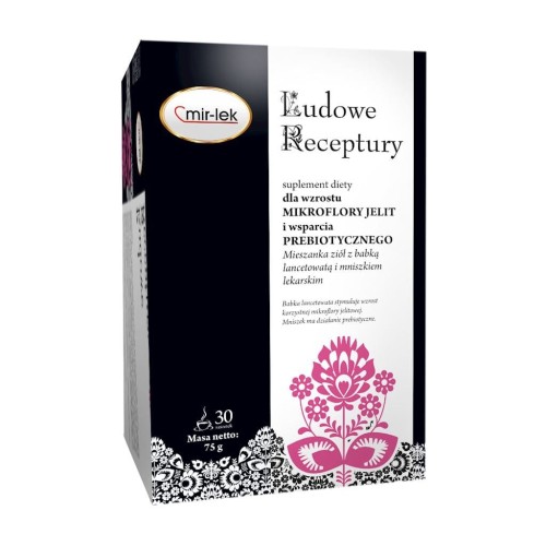 LUDOWE RECEPTURY mikroflora jelit i wspracie prebiotyczne 30 saszetek MIR-LEK