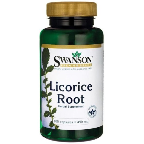 SWANSON Licorice Root 450mg, 100kaps. - Lukrecja