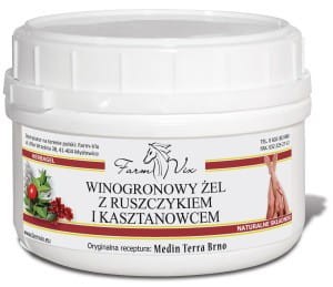 FarmVix Winogronowy ŻEL z ruszczykiem i kasztanowcem 350g