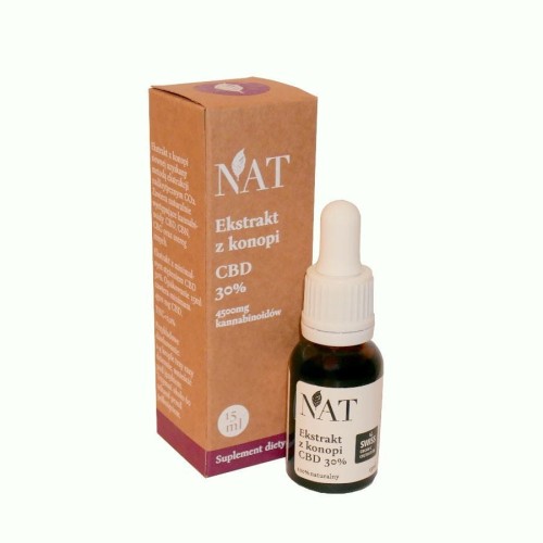 NAT Olejek - ekstrakt z konopi 30% CBD 15ml