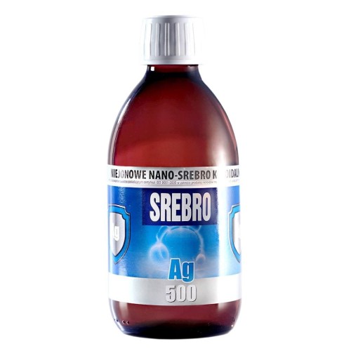 Nano-Srebro koloidalne Ag500 50ppm 300ml PRO AKTIV
