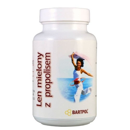 Len mielony z propolisem 60 kapsułek BARTPOL