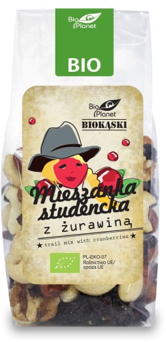 MIESZANKA STUDENCKA Z ŻURAWINĄ BIO 150 g - BIO PLANET