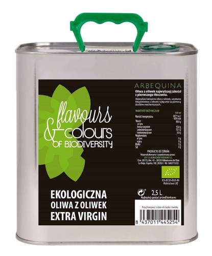OLIWA Z OLIWEK EXTRA VIRGIN BIO 2,5 L -FLAVOURS & COLOURS