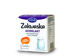 Homemade yogurt ACIDOLAKT live bacteria cultures probiotic, packaging 2 x 0,5g ZAKWASKI VIVO