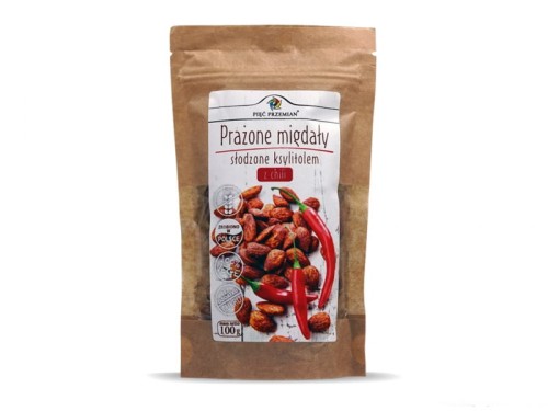 Prażone migdały z chilli i solą himalajską 100g
