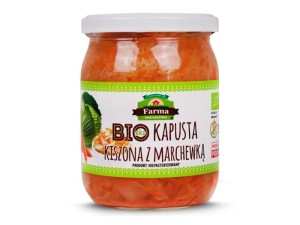 SAUERKRAUT WITH CARROT BIO 430 g (365 g) - FARMA ŚWIĘTOKRZYSKA