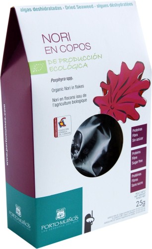 SEA ALGAE DRIED - NORI FLAKES BIO 25 g - PORTO MUINOS