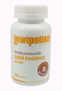 Lewipollen - drożdże piwowarskie + pyłek kwiatowy 200 tabl. CENTURIA