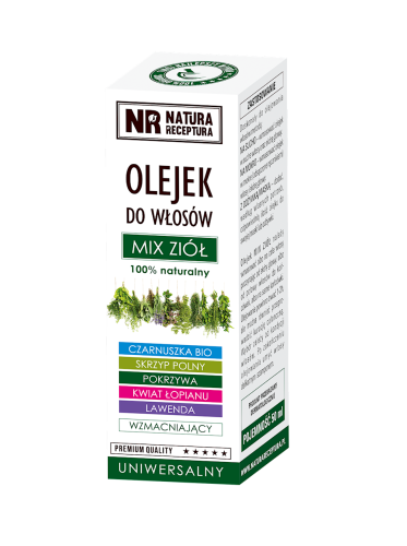 Olejek do włosów mix ziół 50ml NATURA RECEPTURA