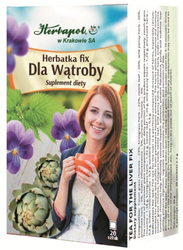 Herbata dla wątroby fix 20*2g HERBAPOL KRAKÓW