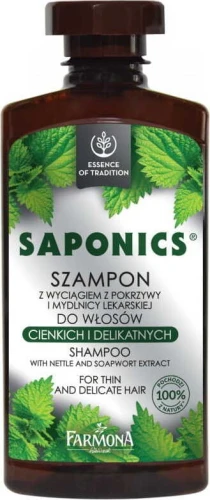 Shampoo mit Brennnesselextrakt 300ml SAPONICS