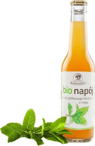 Sok jabłkowy tłoczony z miętą 275ml EKO Z domu Rembowskich