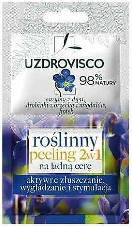 2in1 Gesichtspeeling aktives Peeling, Glättung und Stimulation (2 x 5 ml) 10 ml - UZDROVISCO