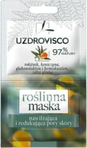Feuchtigkeitsspendende und porenreduzierende Gesichtsmaske (2 x 5 ml) 10 ml - UZDROVISCO