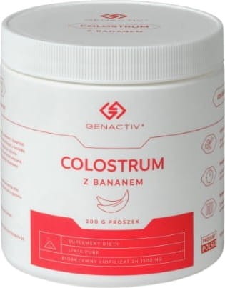 Kolostrum mit Bananenpulver 200g Dose - bioaktives Lyophilisat 2h GENACTIV