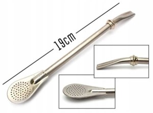 Oranżada Bombilla LIZA z pierścieniem srebrna